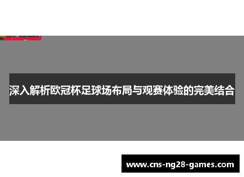 深入解析欧冠杯足球场布局与观赛体验的完美结合 深入解析欧冠杯足球场布局与观赛体验的完美结合
