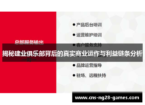 揭秘建业俱乐部背后的真实商业运作与利益链条分析 揭秘建业俱乐部背后的真实商业运作与利益链条分析